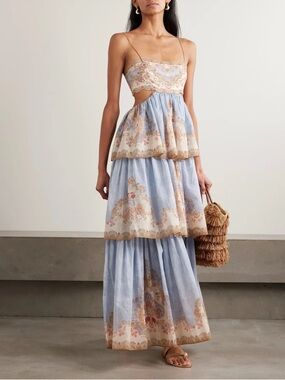 Zimmermann | Dresses | Zimmermanncrush Tiered Lace Aline Gown | Poshmark
